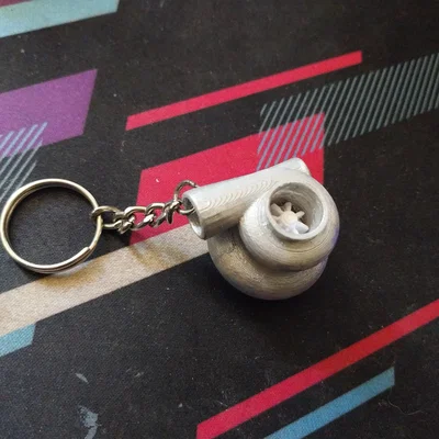 Móc khóa Turbocharger 3D - Phụ kiện độc đáo cho tín đồ yêu xe