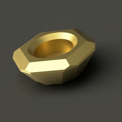 Chân đế nến trà (tea-light holder) hình học 3D độc đáo