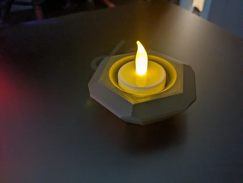 Chân đế nến trà (tea-light holder) hình học 3D độc đáo - Image 3
