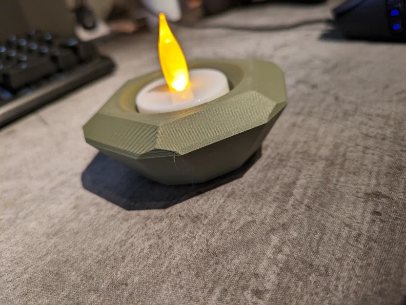 Chân đế nến trà (tea-light holder) hình học 3D độc đáo - Image 4