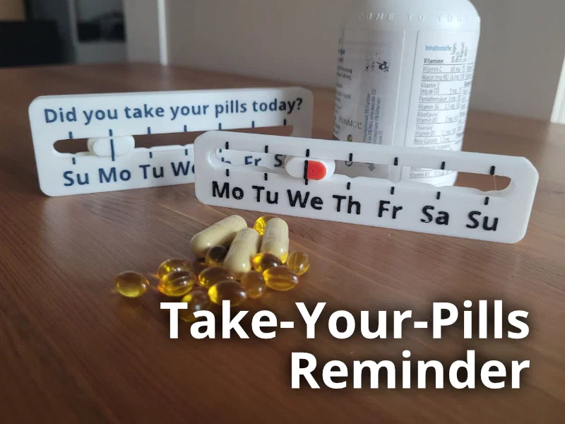 Dụng cụ theo dõi uống thuốc hàng tuần (Take-Your-Pills Weekday Reminder) - Image 1