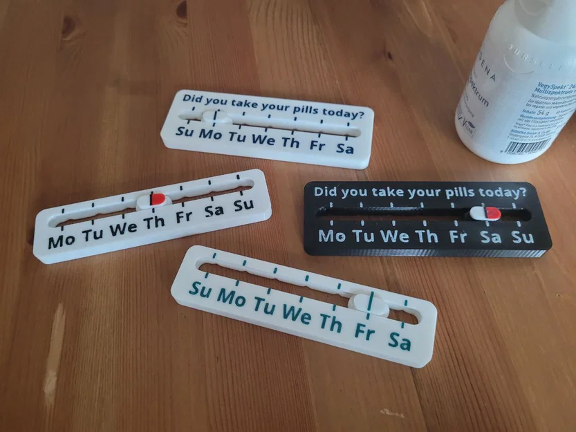 Dụng cụ theo dõi uống thuốc hàng tuần (Take-Your-Pills Weekday Reminder) - Image 2