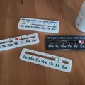 Dụng cụ theo dõi uống thuốc hàng tuần (Take-Your-Pills Weekday Reminder) - Thumbnail 2