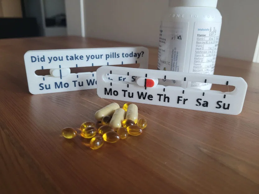 Dụng cụ theo dõi uống thuốc hàng tuần (Take-Your-Pills Weekday Reminder) - Image 3