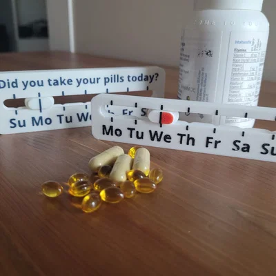 Dụng cụ theo dõi uống thuốc hàng tuần (Take-Your-Pills Weekday Reminder)