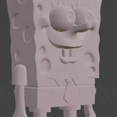 Mô hình 3D SpongeBob SquarePants đáng yêu để trang trí