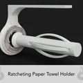 Giá đỡ giấy cuộn có cơ chế bánh cóc (Ratcheting paper towel holder) - Thumbnail 1