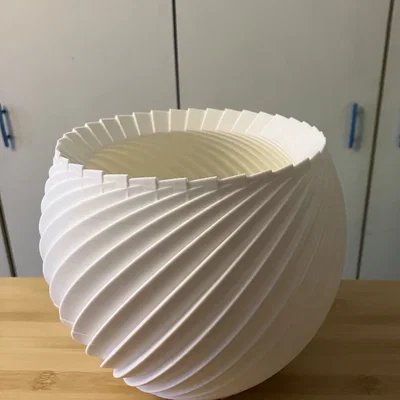 Chậu cây xoắn ốc (Spiral pot) in 3D trang trí nhà cửa cực đẹp