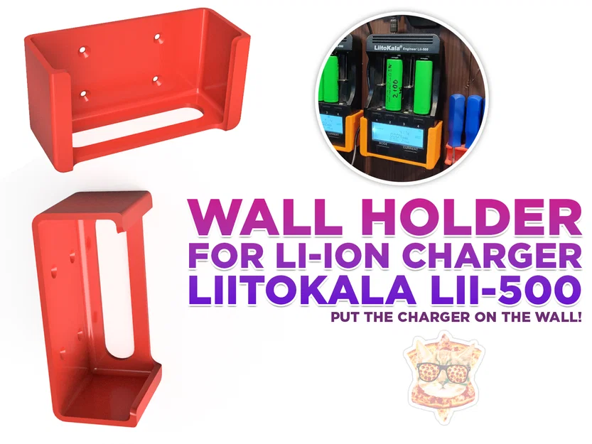 Giá treo tường cho bộ sạc LiitoKala Lii-500 - Image 1