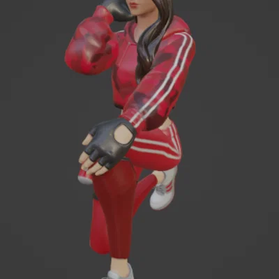 Mô hình 3D nhân vật Ruby Fortnite - Tượng nhân vật game ấn tượng
