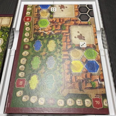 Khay in 3D đựng linh kiện board game The Castles of Burgundy (2019)