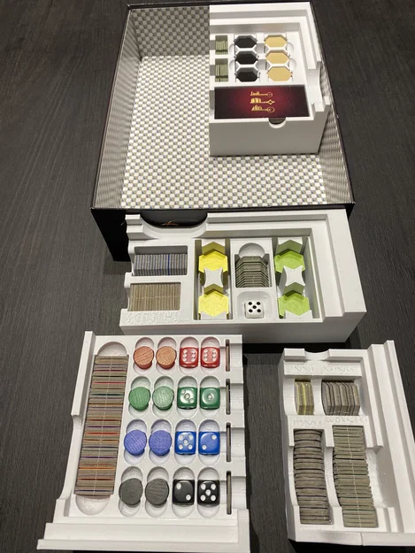 Khay in 3D đựng linh kiện board game The Castles of Burgundy (2019) - Image 7
