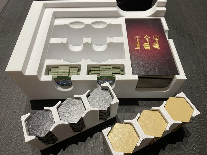 Khay in 3D đựng linh kiện board game The Castles of Burgundy (2019) - Image 10