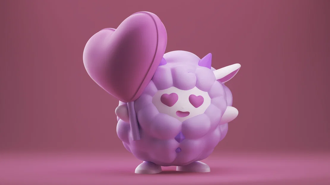 ♡♡♡ LAMBALL ĐÁNG YÊU ôm trái tim to bự, chú cừu kawaii siêu cưng từ game Palworld - Image 1