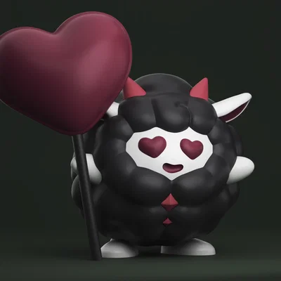 ♡♡♡ LAMBALL ĐÁNG YÊU ôm trái tim to bự, chú cừu kawaii siêu cưng từ game Palworld