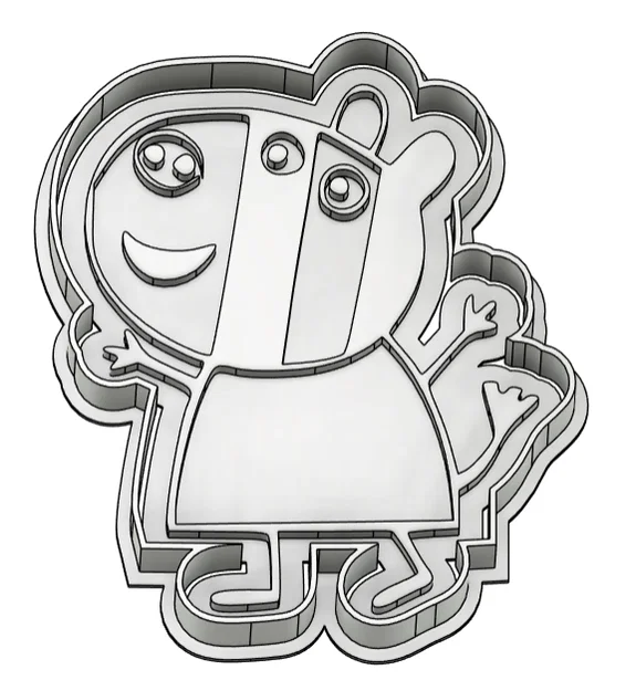 Khuôn cắt và dập hình bánh quy Zoe Zebra (Peppa Pig) đáng yêu - Image 1