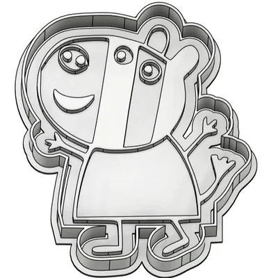 Khuôn cắt và dập hình bánh quy Zoe Zebra (Peppa Pig) đáng yêu