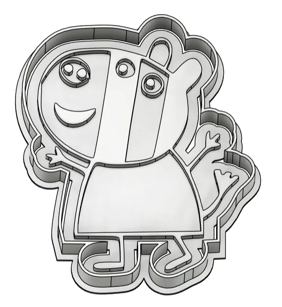 Khuôn cắt và dập hình bánh quy Zoe Zebra (Peppa Pig) đáng y… 1