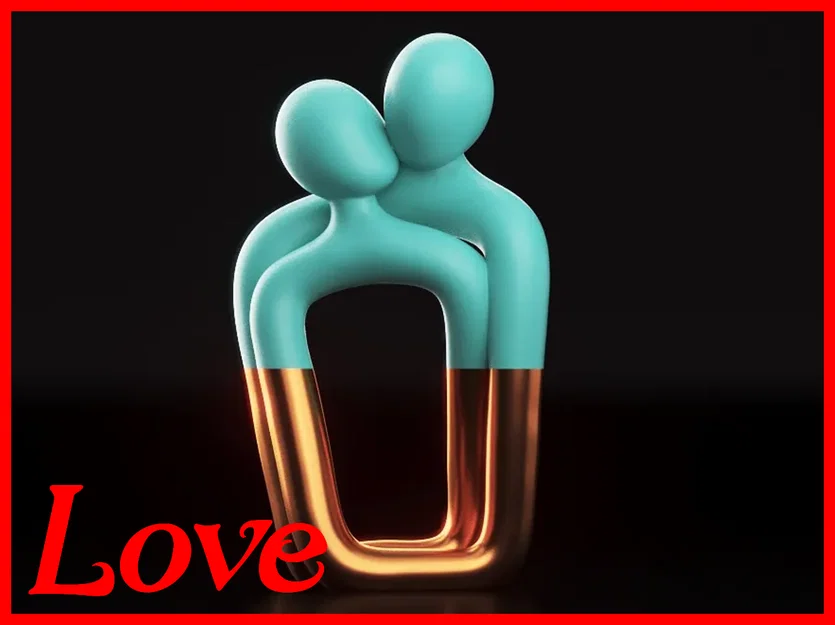 SOUL CONNECTION - Mẫu trang trí cặp đôi tối giản - TinyMakers3D - Image 1