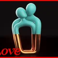 SOUL CONNECTION - Mẫu trang trí cặp đôi tối giản - TinyMakers3D - Thumbnail 1
