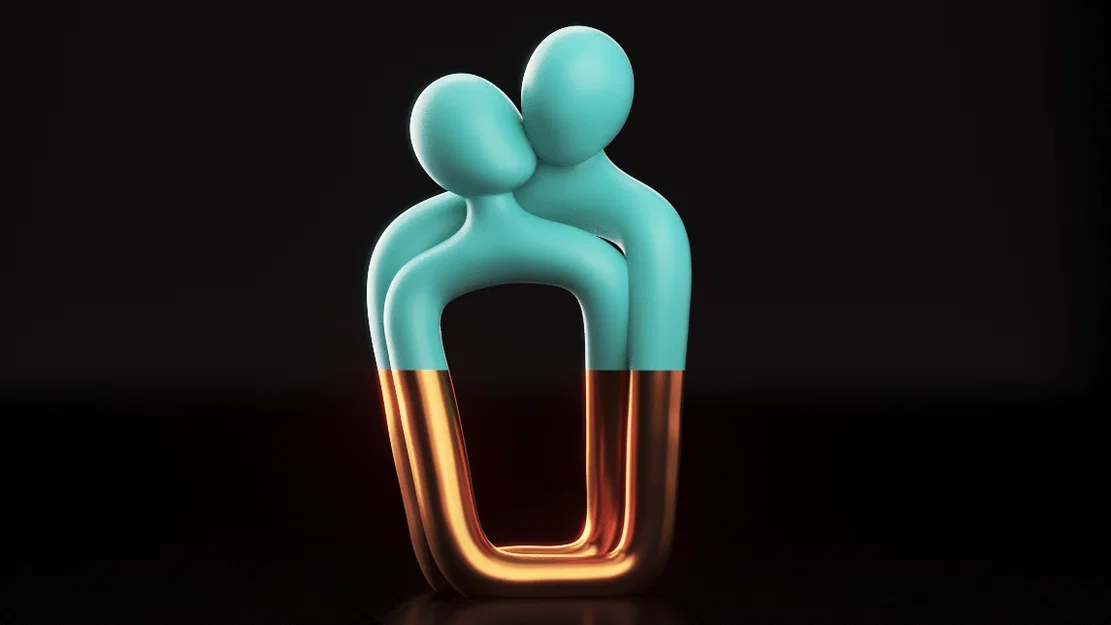 SOUL CONNECTION - Mẫu trang trí cặp đôi tối giản - TinyMakers3D - Image 2