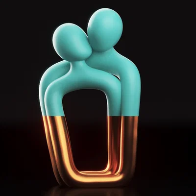SOUL CONNECTION - Mẫu trang trí cặp đôi tối giản - TinyMakers3D