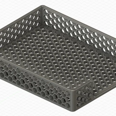 Khay đựng giấy 3D họa tiết tổ ong cho bàn làm việc gọn gàng