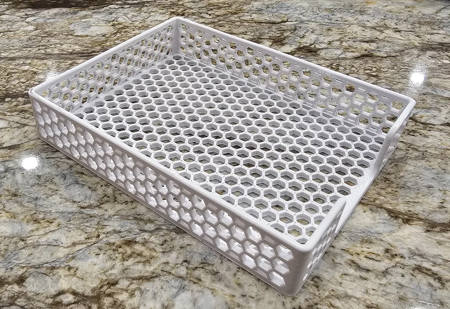 Khay đựng giấy 3D họa tiết tổ ong cho bàn làm việc gọn gàng - Image 2