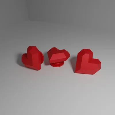 Phụ kiện cài dép Crocs hình trái tim (Crocs pin heart) xinh xắn