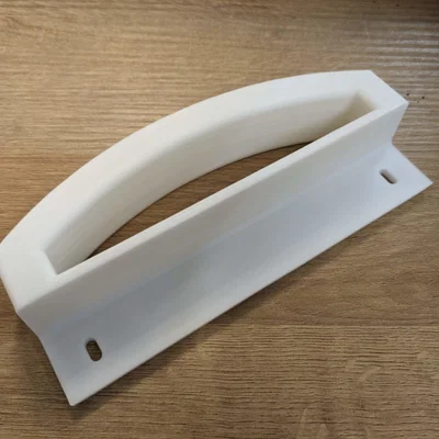 Tay nắm cửa tủ lạnh Zanussi (khoảng cách lỗ 133mm) - Phụ kiện thay thế 3D