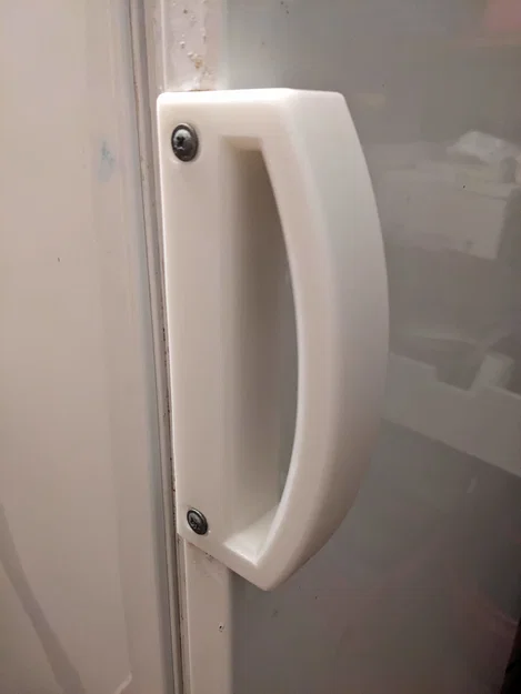 Tay nắm cửa tủ lạnh Zanussi (khoảng cách lỗ 133mm) - Phụ kiện thay thế 3D - Image 2