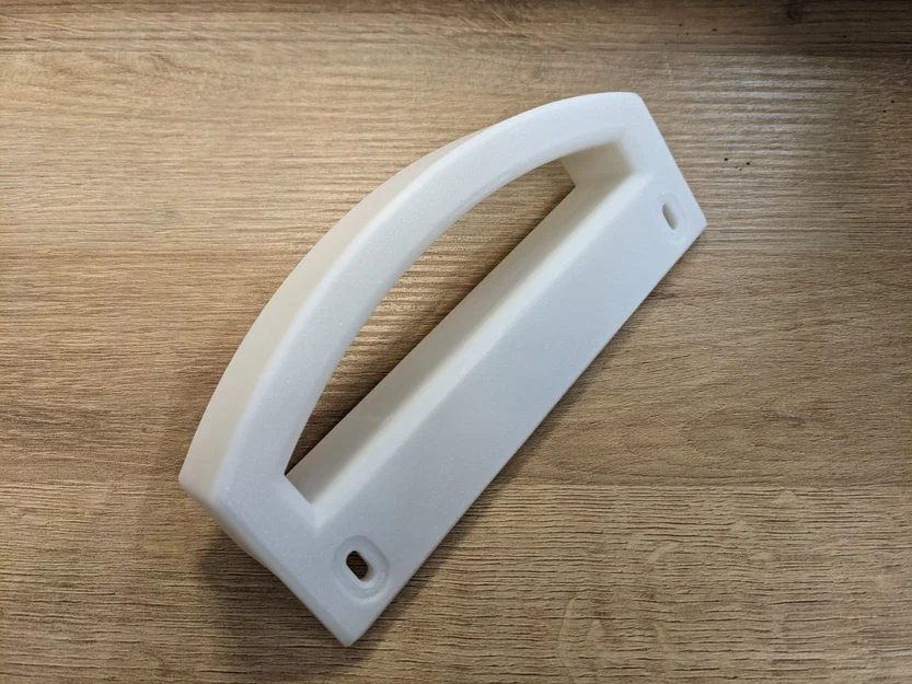 Tay nắm cửa tủ lạnh Zanussi (khoảng cách lỗ 133mm) - Phụ kiện thay thế 3D - Image 3