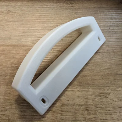 Tay nắm cửa tủ lạnh Zanussi (khoảng cách lỗ 133mm) - Phụ kiện thay thế 3D