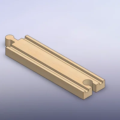 Bộ Ray Tàu Hỏa Thẳng Và Khớp Nối Cho BRIO (In 3D)