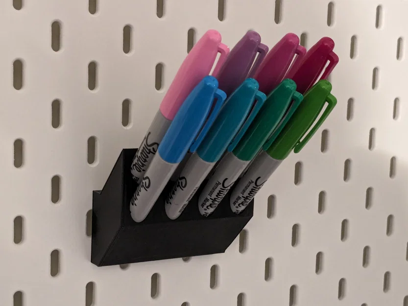 Khay đựng bút Sharpie xếp chồng cho bảng IKEA Skadis - Image 1