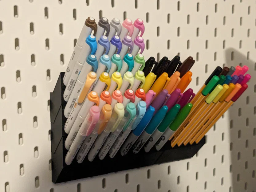 Khay đựng bút Sharpie xếp chồng cho bảng IKEA Skadis - Image 2