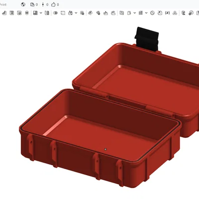 Mô hình hộp Rugged Box trên Onshape