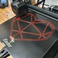 Mẫu in 3D Trái tim Polygon (Polygon Heart) trang trí treo tường đẹp - Thumbnail 2