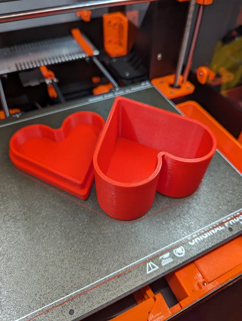 Hộp đựng đồ hình trái tim (Heart Box) xinh xắn in 3D - Image 1