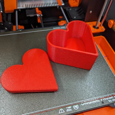 Hộp đựng đồ hình trái tim (Heart Box) xinh xắn in 3D