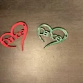 Mẫu in 3D Trái tim Dance (Dance Heart) treo balo, dây chuyền đẹp - Thumbnail 2