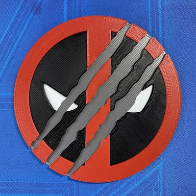 Mẫu đế lót ly Deadpool & Wolverine in 3D cực chất cho fan Marvel