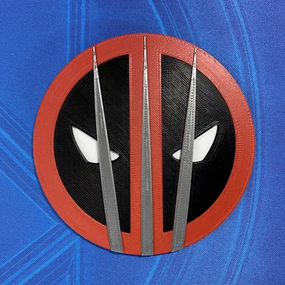 Mẫu đế lót ly Deadpool & Wolverine in 3D cực chất cho fan Marvel