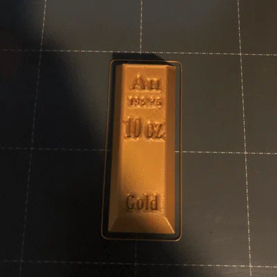 Mô hình thỏi vàng 10 oz trang trí bàn làm việc cực chất