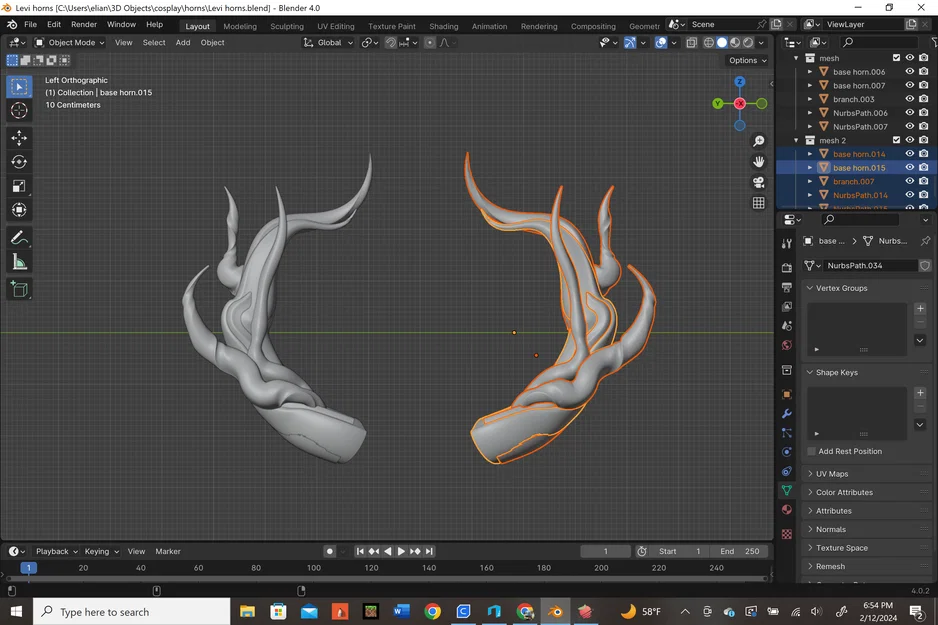 Mô hình 3D Sừng Leviathan (Leviathan Horns) cho Cosplay ấn tượng - Image 2