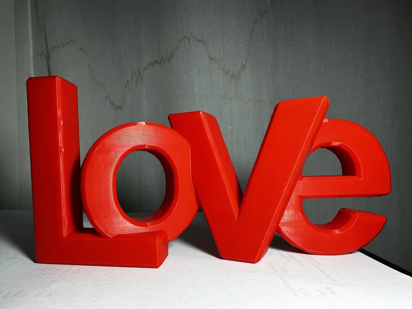 Mô hình chữ Love trang trí - Quà tặng Valentine 3D độc đáo - Image 1