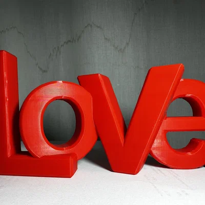 Mô hình chữ Love trang trí - Quà tặng Valentine 3D độc đáo