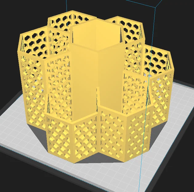 Ống cắm bút để bàn hình tổ ong (Honeycomb Desk Organizer) - Image 1