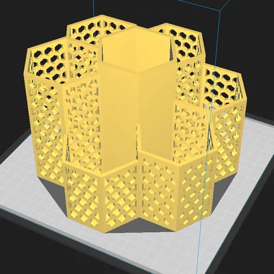 Ống cắm bút để bàn hình tổ ong (Honeycomb Desk Organizer)