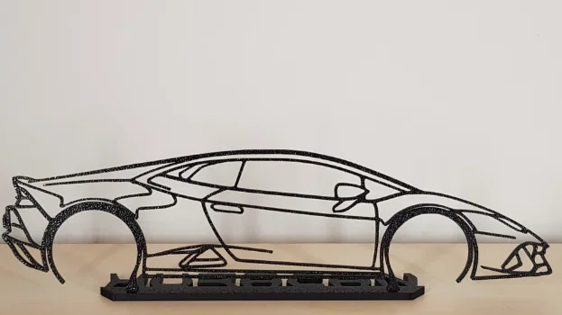 Mô hình khung viền xe thể thao Lamborghini 3D trang trí độc đáo - Image 1